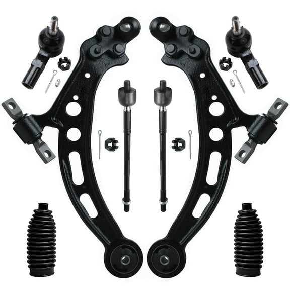 Detroit Axle - Front Lower Control Arms + Inner Outer Tie Rods w/ Boots Replacement for Lexus ES300 Toyota Avalon Camry - 8pc Set