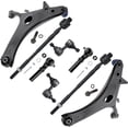 thumbnail image 1 of Detroit Axle - Front Lower Control Arms + Sway Bars Tie Rods Suspension Kit Replacement for 2011-2014 Subaru Impreza - 8pc Set, 1 of 6