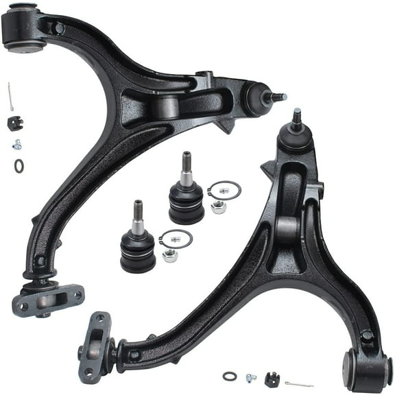 Detroit Axle - Front Lower Control Arms and Upper Ball Joints Replacement for 2006-2010 Jeep Commander - [2005-2010 Jeep Grand Cherokee exc.SRT8] - 4pc Set