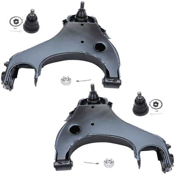 Detroit Axle - Front Lower Control Arms & Upper Ball Joints for 2000-2004 Nissan Xterra - [2000-2004 Frontier 3.3L V6]