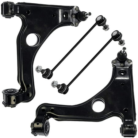 Detroit Axle - Front Lower Control Arms and Sway Bars Assembly Replacement for 2000-2005 Saturn L Series - [L100 L200 L300 LS LW Series]