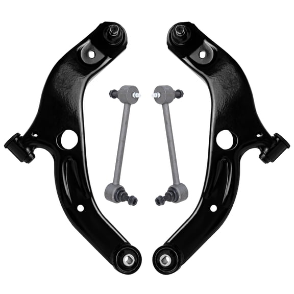 Detroit Axle - Front Lower Control Arms w/ 7.56" Sway Bar Links for 1999 2000 Mazda Protege Suspension Kit