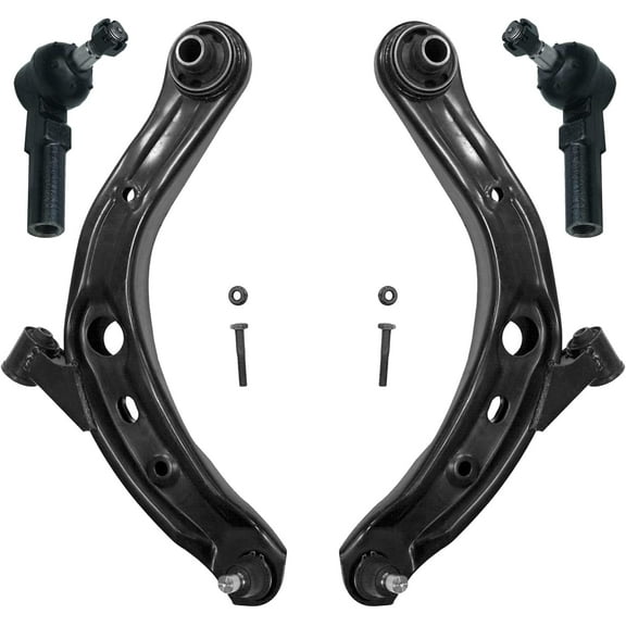 Detroit Axle - Front Lower Control Arms w/Ball Joint Assembly and Outer Tie Rod Ends Replacement for 2000-2006 Mazda MPV