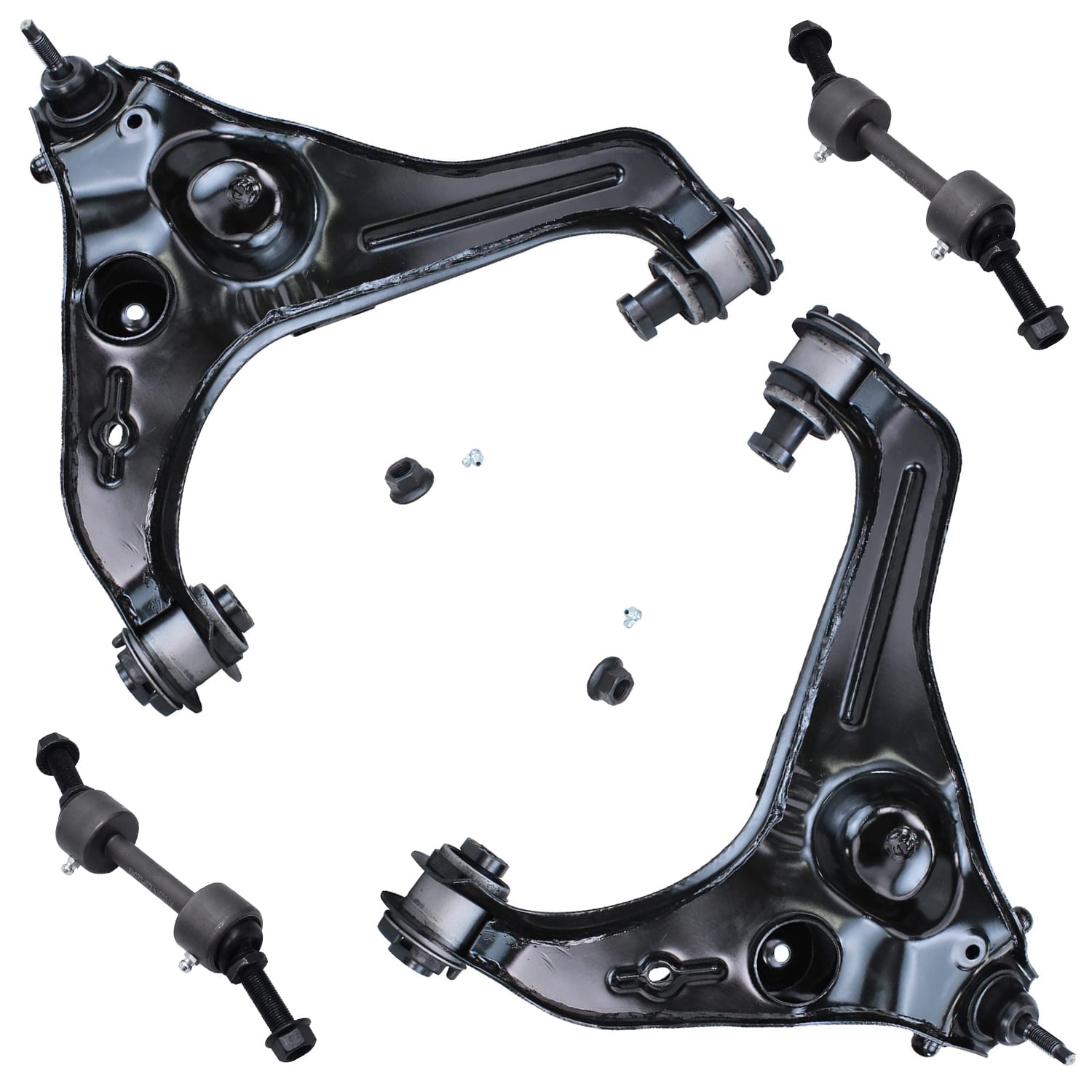 Detroit Axle - 4pc Front End Control Arms Kit for 2009-2013 Lincoln Navigator Ford Expedition F-150, 2 Lower Control Arms with Ball Joint 2 Stabilizer Sway Bars 2010 2011 2012
