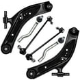 thumbnail image 1 of Detroit Axle - Front Lower Control Arms w/Ball Joints for 2014-2019 Nissan Rogue 2015 2016 2017 2018, 2 Lower Control Arms w/Ball Joints, 2 Outer Tie Rods, 2 Sway Bars, Replacement, 1 of 7