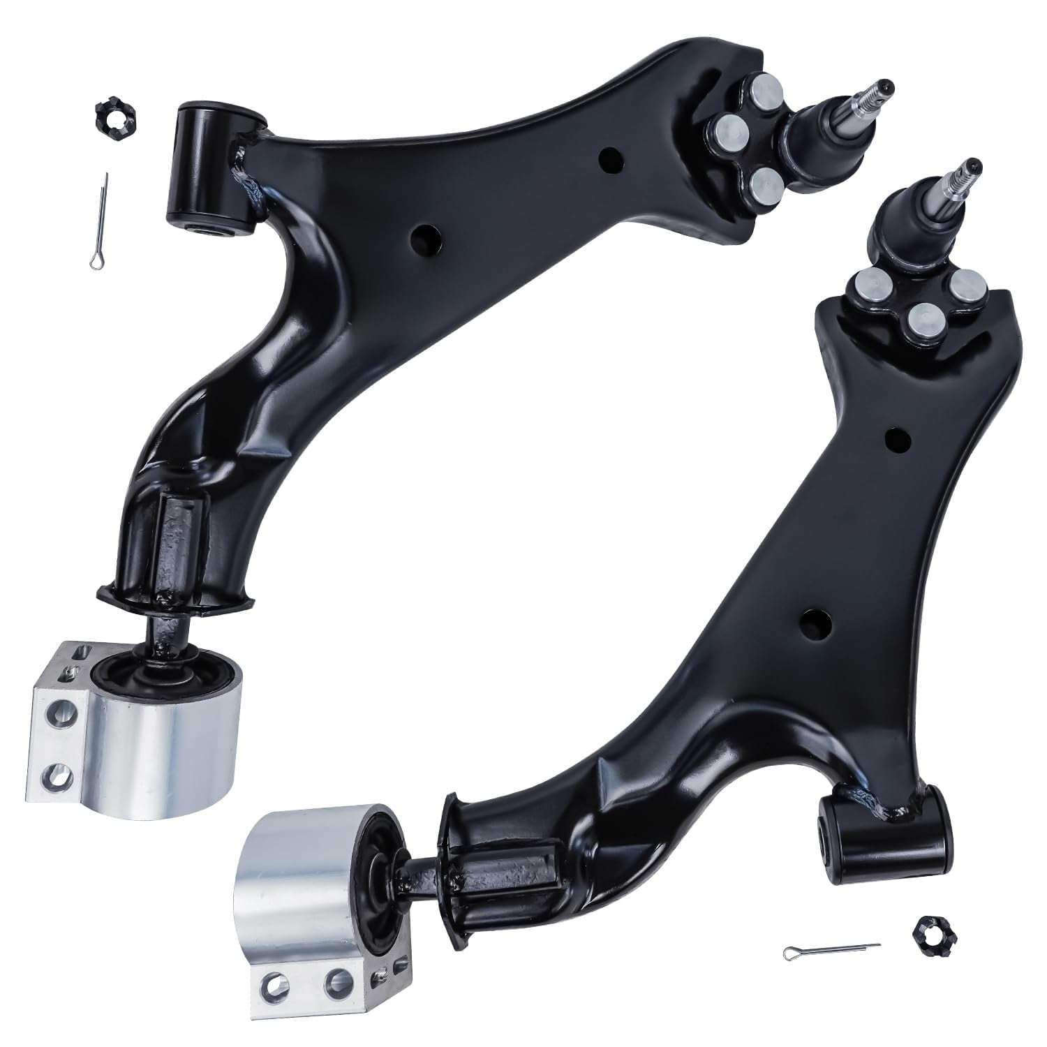 Detroit Axle - Front Lower Control Arms w/Ball Joints Assembly Replacement for 2010 2011 2012-2017 Chevrolet Equinox GMC Terrain - 2pc Set