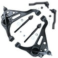 thumbnail image 1 of Detroit Axle - Front Lower Control Arms w/ Ball Joints + Inner Outer Tie Rods Replacement for 1999-2004 Chevrolet Tracker Suzuki Vitara - 6pc Set, 1 of 5