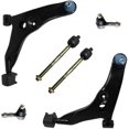 thumbnail image 1 of Detroit Axle - Front Lower Control Arms w/ Ball Joints + Inner Outer Tie Rods Replacement for 97-02 Mitsubishi Mirage - 6pc Set, 1 of 2