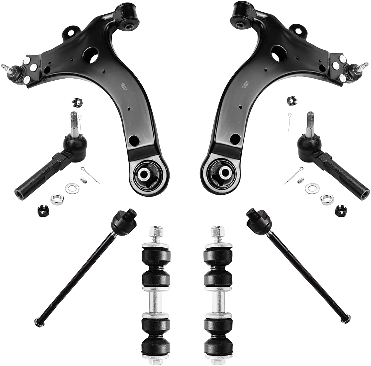 Detroit Axle - Front Lower Control Arms w/ Ball Joints + Inner