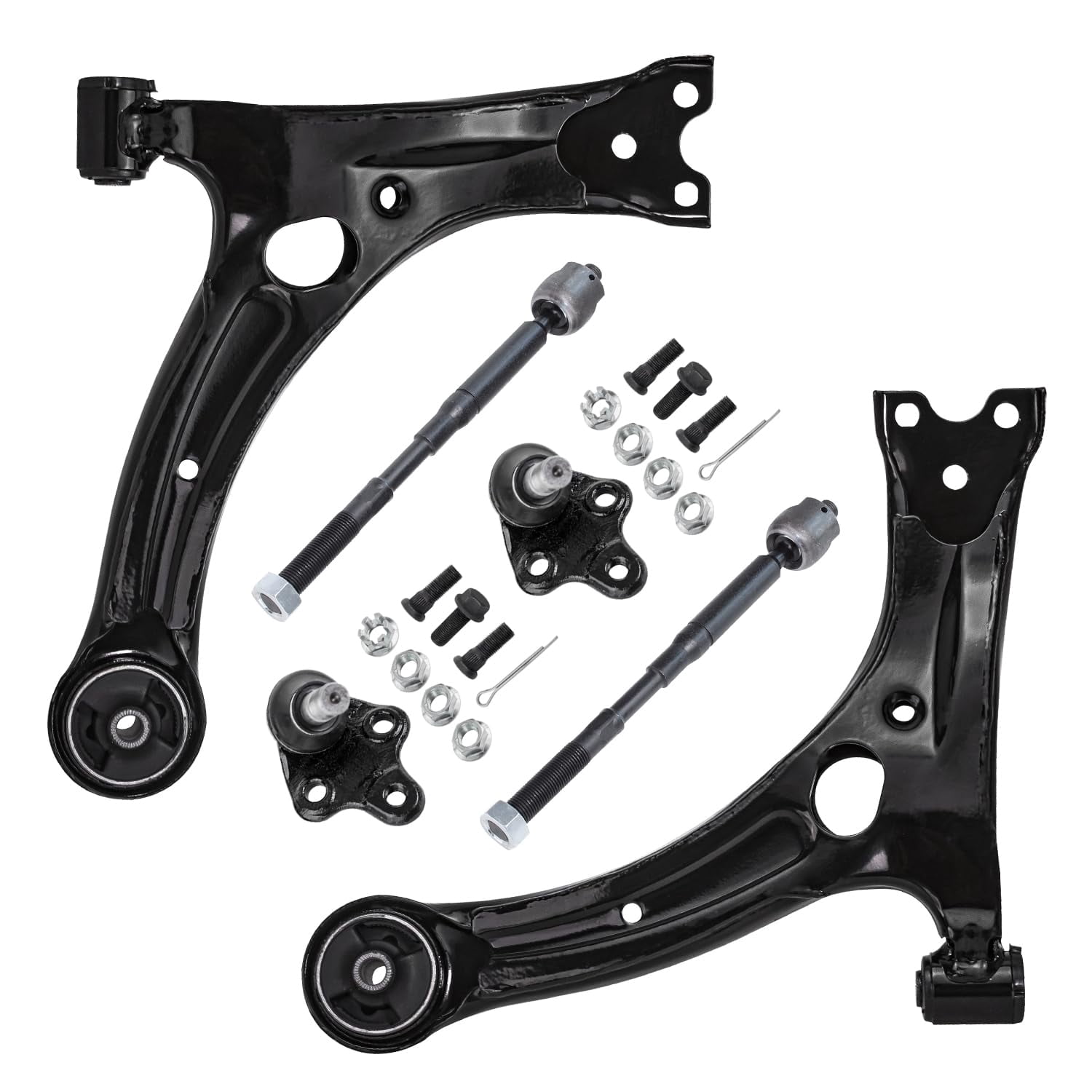 Detroit Axle - Front Lower Control Arms w/ Ball Joints + Inner Tie Rods ...