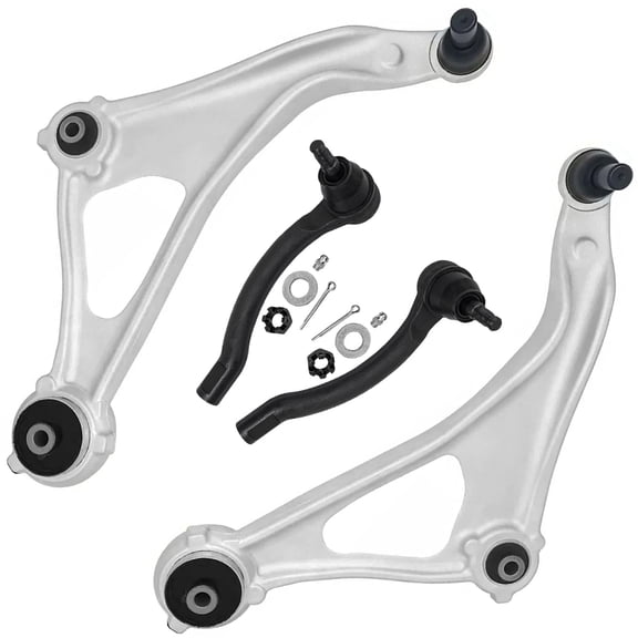 Detroit Axle - Front Lower Control Arms w/Ball Joints Outer Tie Rod Ends Replacement for 2013-2014 Nissan Altima - 4pc Set