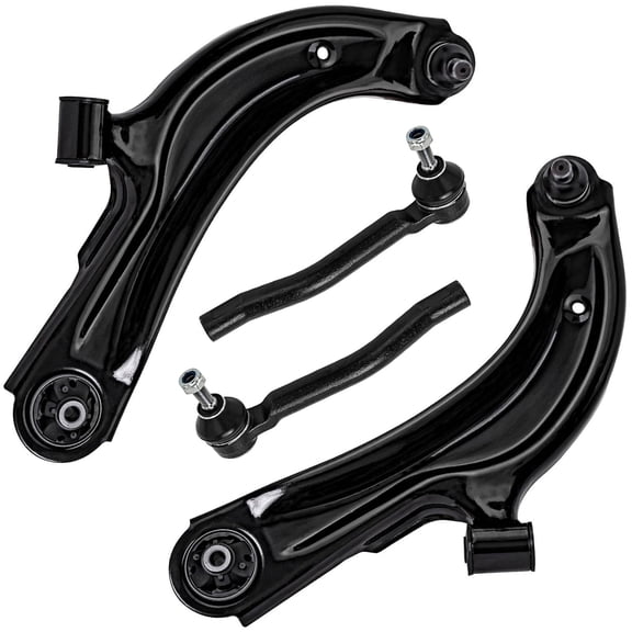 Detroit Axle - Front Lower Control Arms w/Ball Joints Outer Tie Rod Ends for Nissan Sentra NV200 Chevrolet City Express - 4pc Set