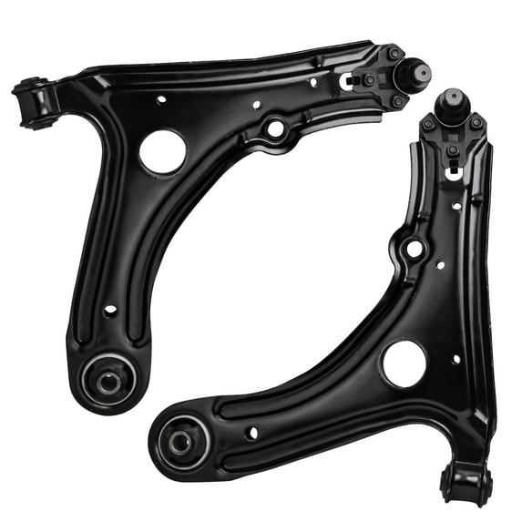 Detroit Axle - Front Lower Control Arms w/ Ball Joints Replacement for VW Golf Jetta Cabrio - 2pc Set Fits select: 1999 VOLKSWAGEN JETTA GLS, 2001-2002 VOLKSWAGEN CABRIO GLX