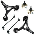 thumbnail image 1 of Detroit Axle - Front Lower Control Arms w/Ball Joints & Sway Bar End Links Replacement for 2003 - 2014 Volvo XC90 - 6pc Set, 1 of 7