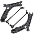 thumbnail image 1 of Detroit Axle - Front Lower Control Arms w/Ball Joints Sway Bar End Links Suspension Kit Replacement for 2011-2018 Volkswagen Jetta - 4pc Set, 1 of 7