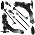 thumbnail image 1 of Detroit Axle - Front Lower Control Arms w/Ball Joints Sway Bar Links Inner Outer Tie Rods Boots Replacement for 2005-2009 Kia Spectra Spectra5, 1 of 7