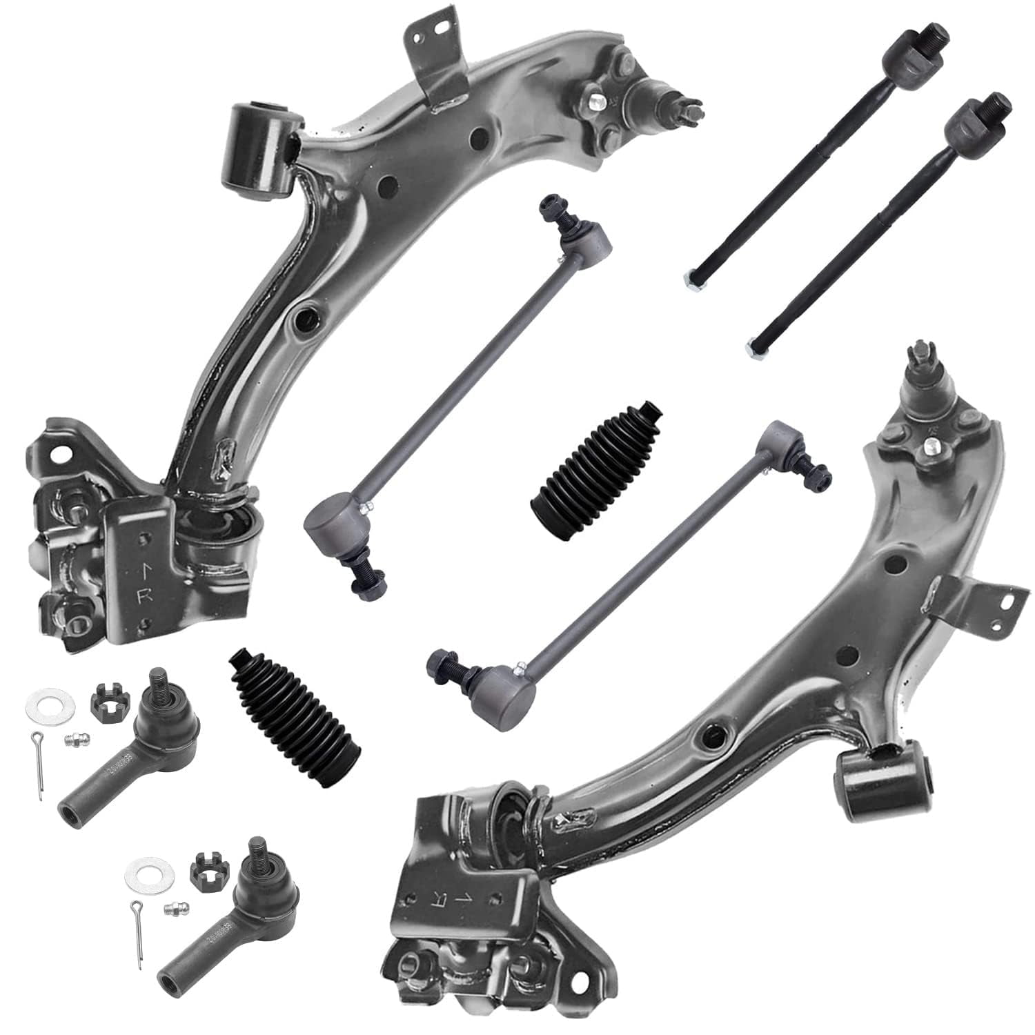 Detroit Axle - Front Lower Control Arms w/Ball Joints Sway Bar Links ...