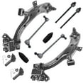 thumbnail image 1 of Detroit Axle - Front Lower Control Arms w/Ball Joints Sway Bar Links Inner Outer Tie Rods Boots Replacement for 2007-2011 Honda CR-V - 10pc Set, 1 of 8