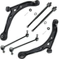 thumbnail image 1 of Detroit Axle - Front Lower Control Arms w/ Ball Joints Sway Bar Links Inner Tie Rods Replacement for 2002-2004 Honda Odyssey - 6pc Set, 1 of 7