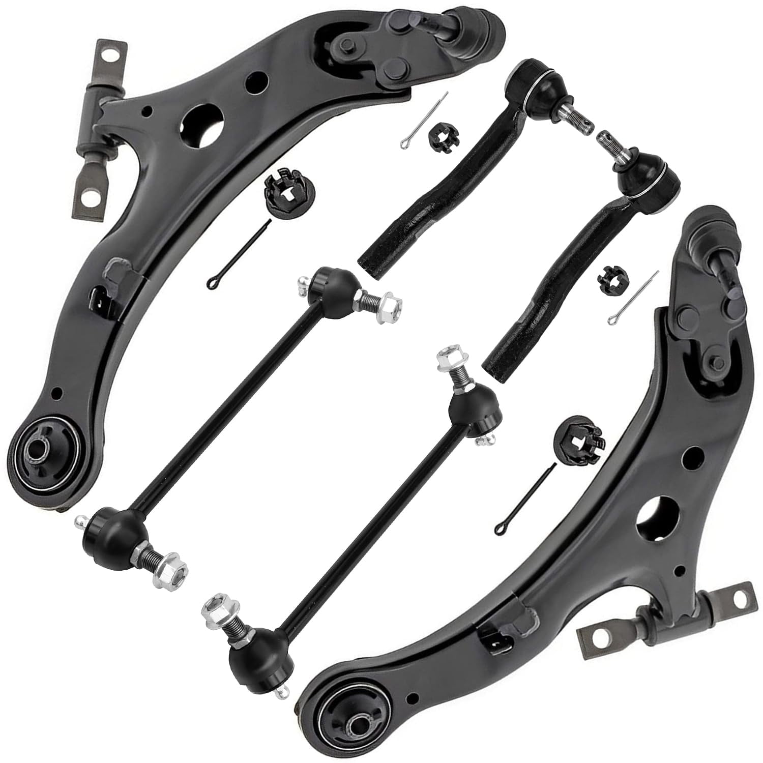 Detroit Axle Front Lower Control Arms w/Ball Joints Sway Bar Links