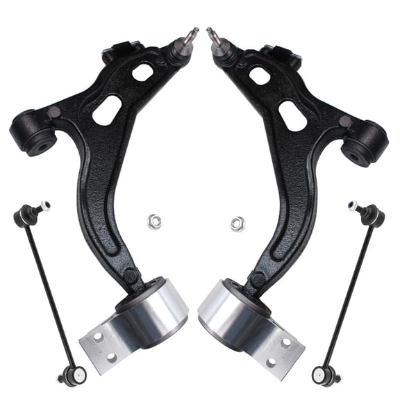 Detroit Axle - 4pc AWD Front Lower Control Arms for 2005 2006 2007 Ford Five Hundred Freestyle Mercury Montego, 2 Lower Control Arms w/Ball Joints 2 Sway Bar Links Replacement