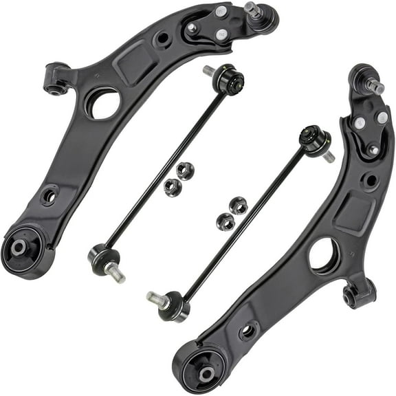 Detroit Axle - Front Lower Control Arms w/Ball Joints + Sway Bars Replacement for Hyundai Azera Sonata Kia Cadenza Optima - 4pc Set
