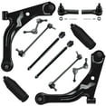 thumbnail image 1 of Detroit Axle - Front Lower Control Arms w/Ball Joints Tie Rods w/Boots Sway Bars Replacement for 2009 Ford Escape Mazda Tribute Mariner, 1 of 8