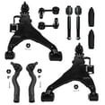thumbnail image 1 of Detroit Axle - Front Lower Control Arms w/Sway Bars Tie Rods and Rack Boots Replacement for 2008-2019 Toyota Tundra Sequoia, 1 of 7