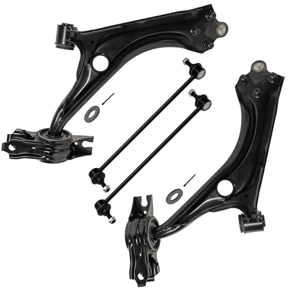 Detroit Axle - Front Lower Control Arms with Ball Joints + Sway Bar End Links Replacement for 2016-2019 Honda Civic 1.5L
