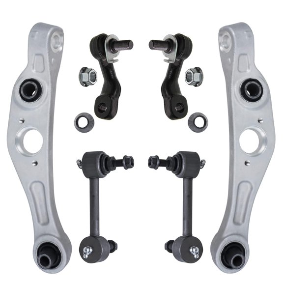 Detroit Axle - Front Lower Forward Control Arms and Front Rear Sway Bars Replacement for 2005 2006 Infiniti G35 X AWD Models - 6pc Set