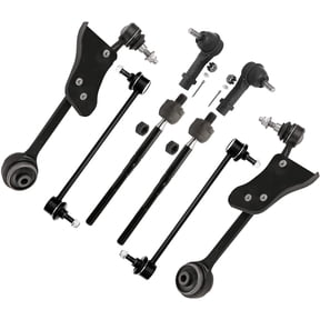 Detroit Axle - 8pc Front End Kit for 2015-2020 Ford Mustang, 2 Lower Forward Control Arms with Ball Joint 2 Sway Bar Links 4 Inner Outer Tie Rod Ends Replacement