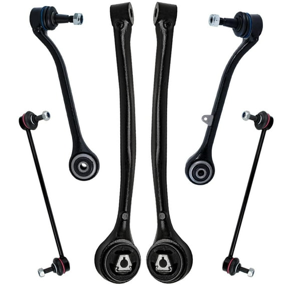 Detroit Axle - Front Lower Forward Rearward Control Arms Sway Bar Links Replacement for 2004 2005 2006 2007 2008 2009 2010 BMW X3