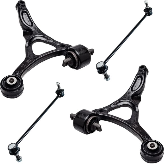 Detroit Axle - Front Lower Left or Right Control Arms + Sway Bar End Links Replacement for 2003 2004 2005 2006-2014 Volvo XC90