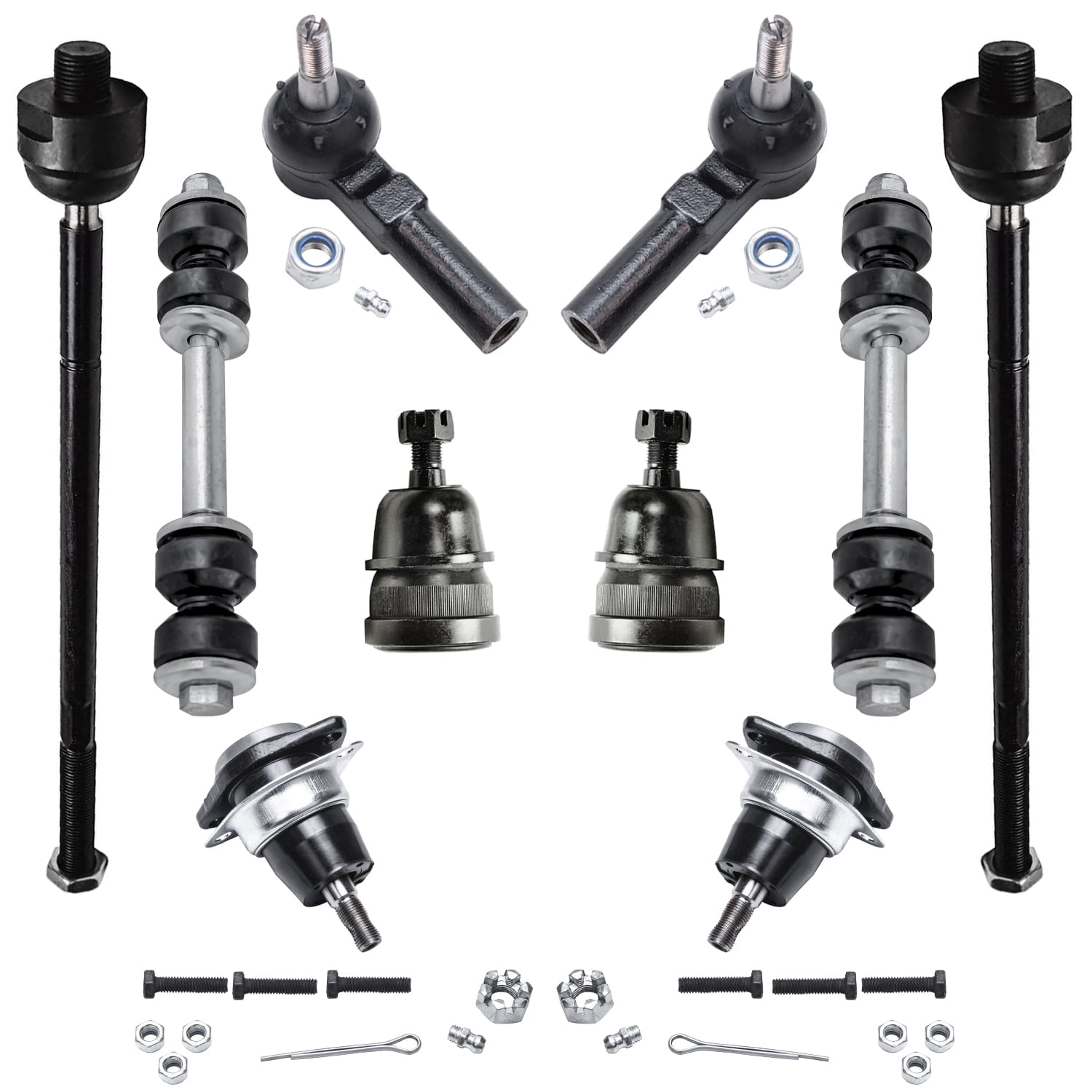 Detroit Axle - Front Lower Upper Ball Joint Inner Outer Tie Rod End Sway Bars Replacement for 1993-2002 Chevrolet Camaro/Pontiac Firebird