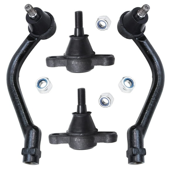 Detroit Axle - Front Outer Tie Rods Ball Joints for Hyundai 2006-2008 Sonata, 2006-2007 Azera, Outer Tie Rod Ends Lower Ball Joints Replacement