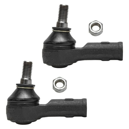 Detroit Axle - Front Outer Tie Rod Ends Replacement for 1979-1990 Saab 900 - [1975-1980 Saab 99] - 2pc Set