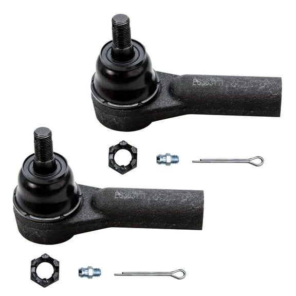 Detroit Axle - Front Outer Tie Rod Ends Replacement for Ford Escape Mazda Tribute Mercury Mariner - 2pc Set