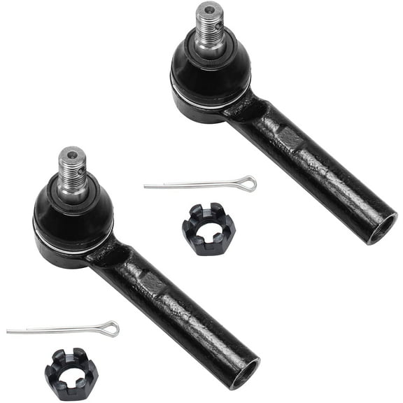 Detroit Axle - Front Outer Tie Rod Ends Replacement for Toyota 4Runner FJ Cruiser Lexus GX470 - 2pc Set