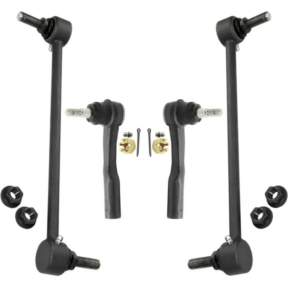 Detroit Axle - Front Outer Tie Rod Ends Sway Bar Links for 2013 2014 2015 2016 Chevrolet Malibu Limited Replacement