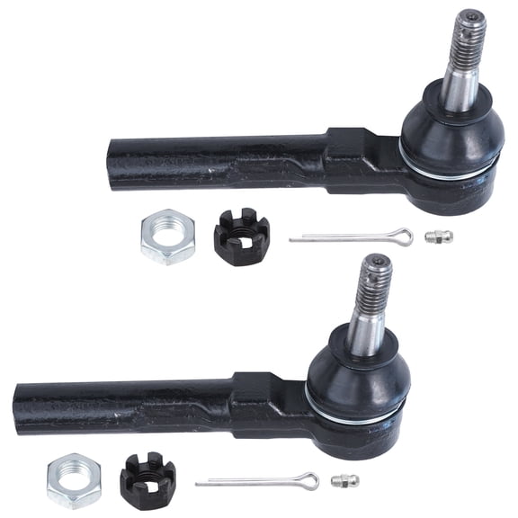Detroit Axle - Front Outer Tie Rods for 2004-2012 Chevrolet Malibu, 2005-2010 Pontiac G6, 2007-2009 Saturn Aura, 2 Outer Tie Rod End Links Replacement
