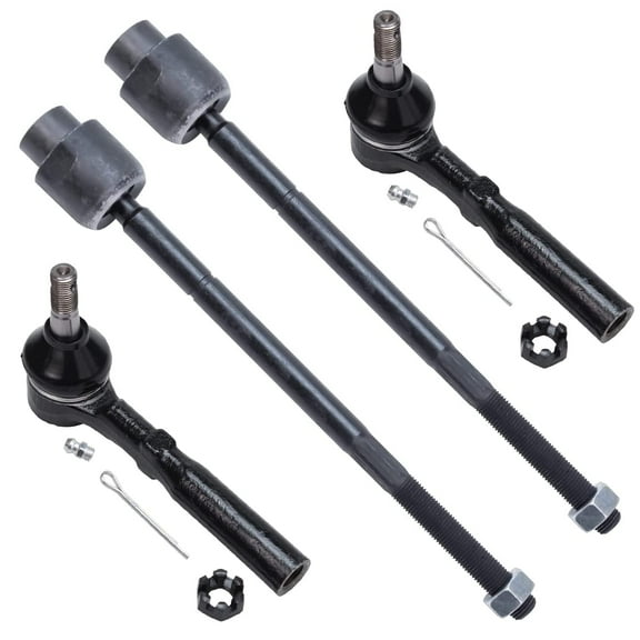 Detroit Axle - Front Outer and Inner Tie Rods Replacement for 1995-2005 Chevrolet Cavalier Pontiac Sunfire