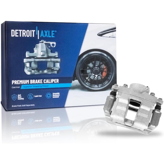 Detroit Axle - Front Passenger Side Disc Brake Caliper w/Bracket Replacement for 2011-2014 Hyundai Sonata GAS