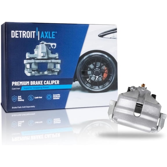 Detroit Axle - Front Passenger Side Disc Brake Caliper w/Bracket Replacement for Volkswagen Beetle Jetta Golf Bora Rabbit Audi A1 A3