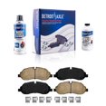 thumbnail image 1 of Detroit Axle - 4pc Front Brake Pads for 2015-2021 Ford Transit-150 Transit-250 2015-2024 Transit-350, 2020-2024 Transit-350 HD, Ceramic Brake Pads 2016 2017 2018 2019 2020, 1 of 8