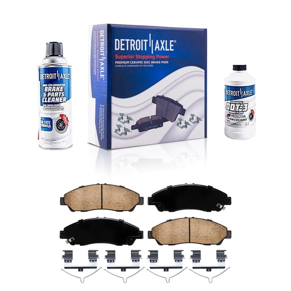 Detroit Axle - Front Ceramic Brake Pads for 2016-2022 Honda Pilot 2014-2020 Acura MDX 2017-2025 Ridgeline 2018 2019