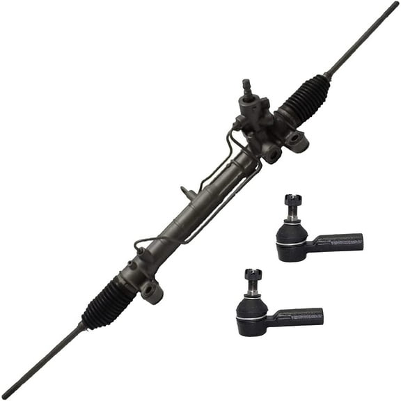 Detroit Axle - Front Rack and Pinion Kit for 2003-2008 Pontiac Vibe Toyota Matrix, Power Steering Rack and Pinion Assembly Outer Tie Rod Ends Replacement