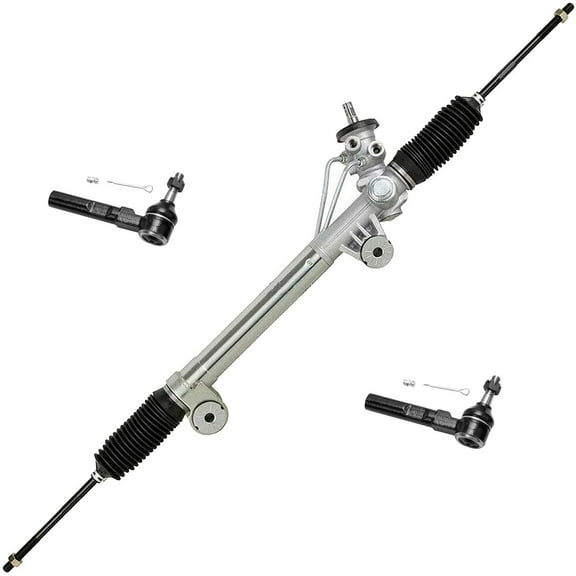 Detroit Axle - Front Rack & Pinion Kit for 2WD 1999-2006 Chevy Silverado GMC Sierra 1500, 1 Power Steering Rack & Pinion 2 Outer Tie Rod Ends 1999 2000 2001 2002 2003 2004 2005 2006 Replacement