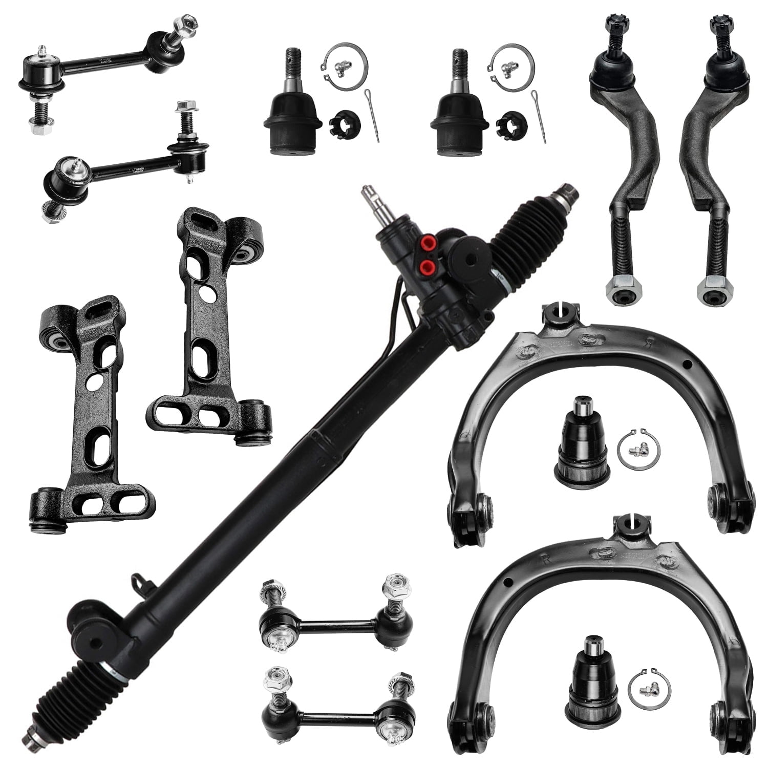 Detroit Axle - Front Rack and Pioion Suspension Kit for Chevrolet ...