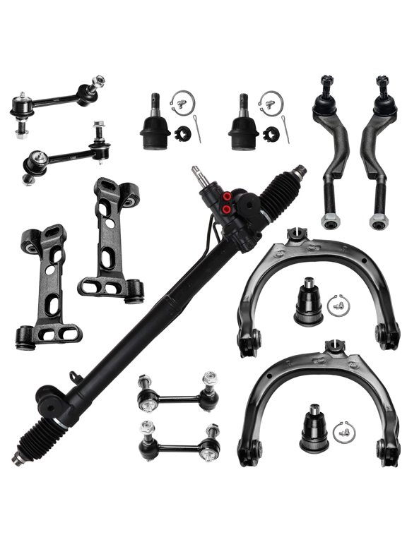 - Front Rack and Pioion Suspension Kit for Chevrolet Trailblazer GMC Envoy Steering Driver Passenger Side Rack and Pinion Control Arms Ball Joints Outer Tie Rods Sway Bars Replacement