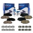 thumbnail image 1 of Detroit Axle - Front and Rear 6pc Brake Pads Kit for Chrysler Town & Country Dodge Grand Caravan Journey Ram C/V VW Routan, 4 Ceramic Brake Pads Replacement, 1 of 7